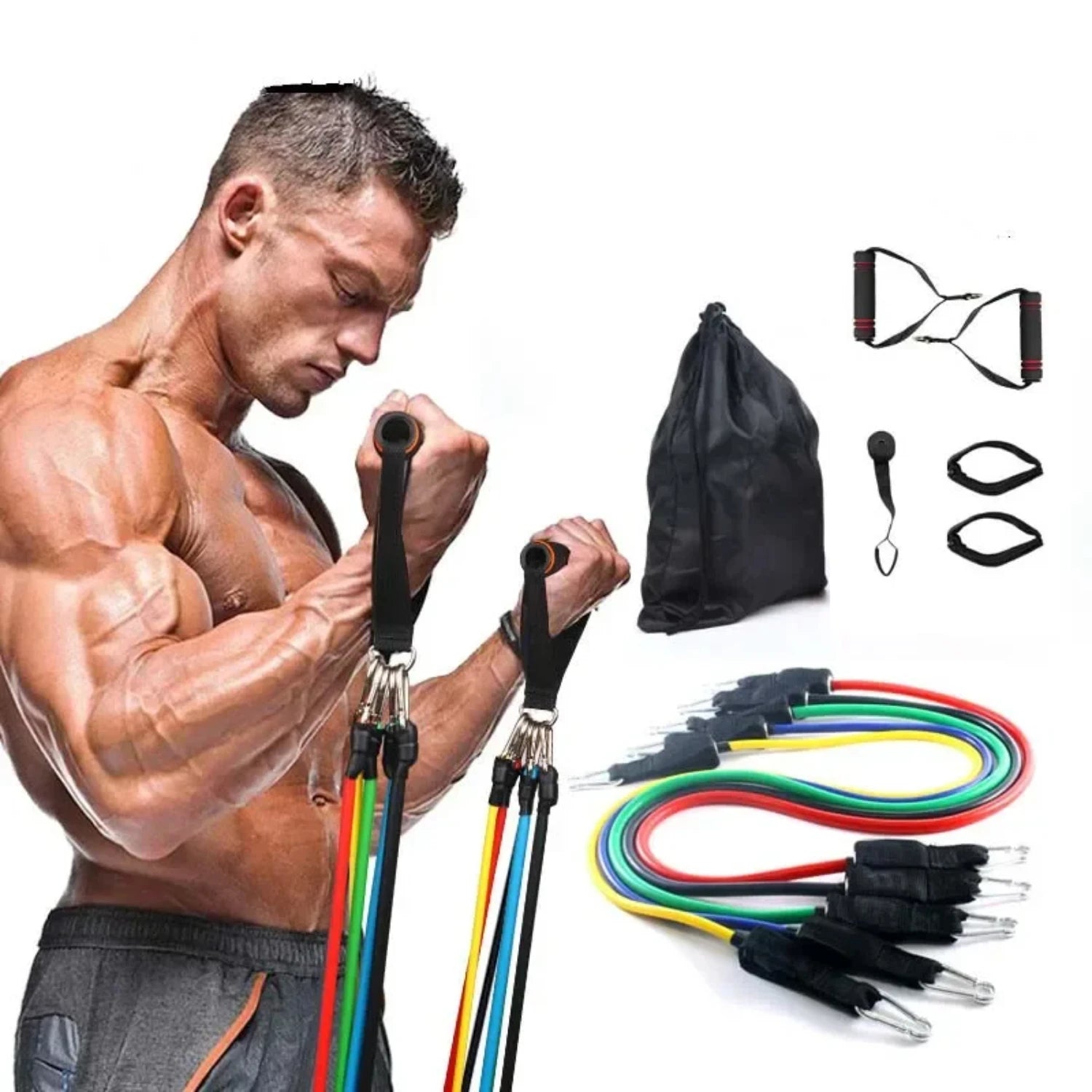 New Pull Rope Workout Bands Resistance Bands Latex Tubes Pedal Excerciser Crossfit Fitness Bodybuilding Elastic Bands Fit